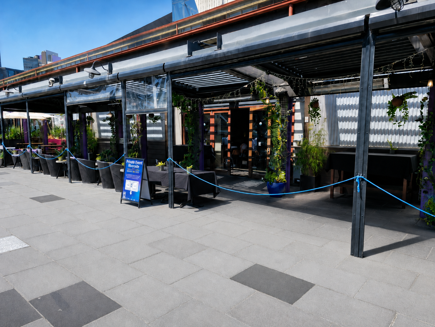 Plus 5 Riverside Terrace event space